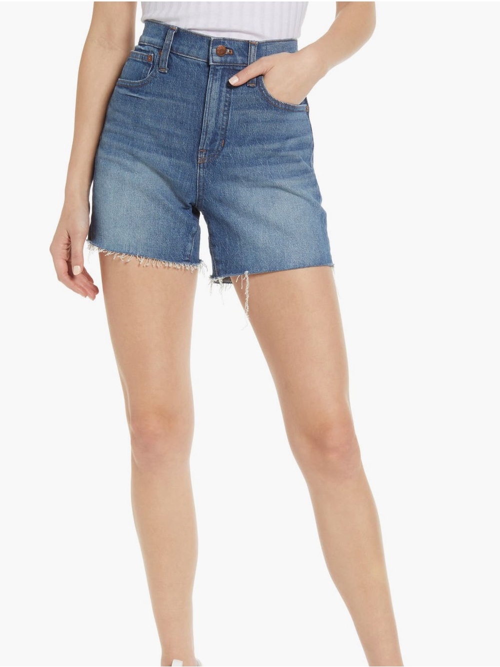 Madewell The Perfect Mid-Length Jean Short